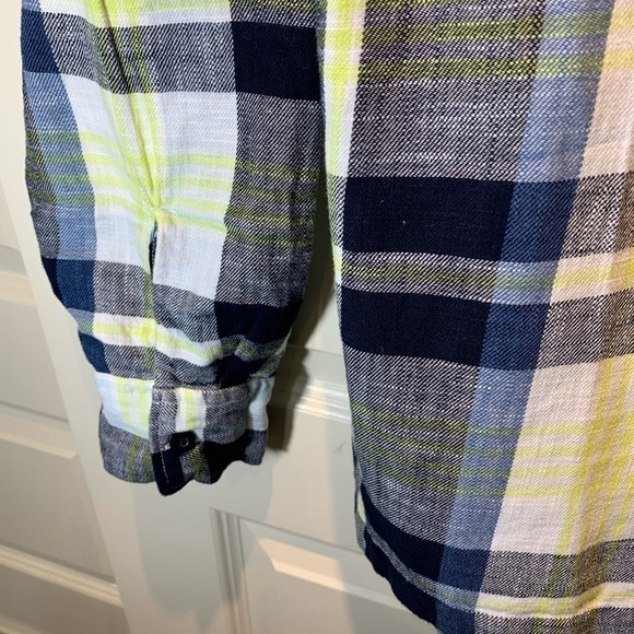 AMERICAN E buffalo check black white casual button down shirt long sleeves SZ L - Picture 8 of 12